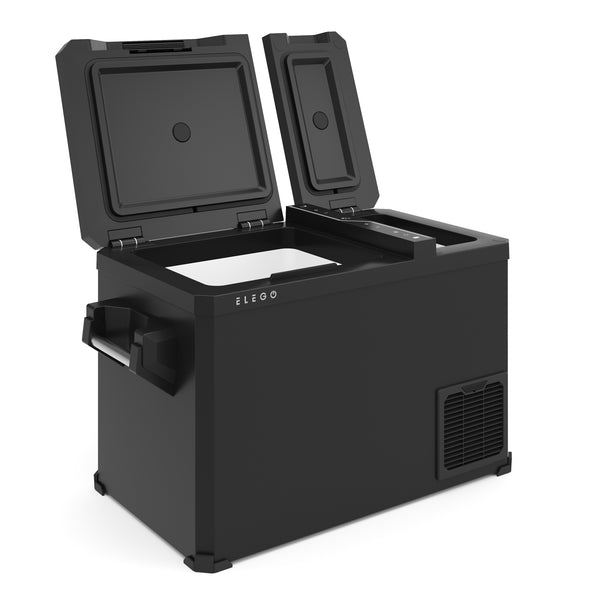Electric 2-zone cooler box, 12V, 43L