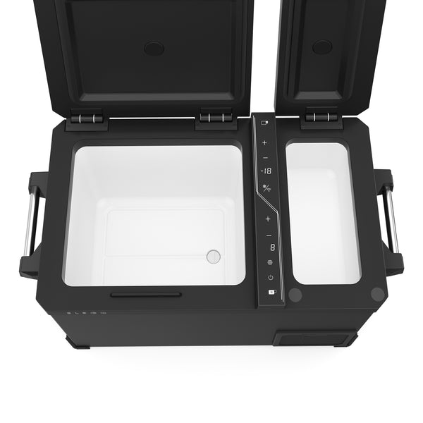 Electric 2-zone cooler box, 12V, 43L