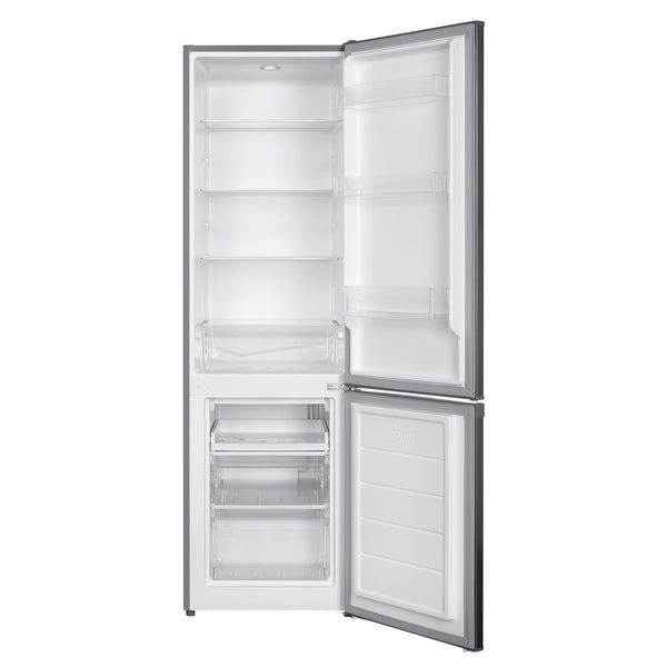 Kühlschrank mit Gefrierer 260L silbergrau