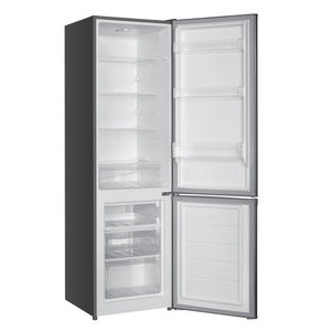 Kühlschrank mit Gefrierer 260L silbergrau