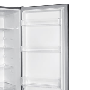 Kühlschrank mit Gefrierer 260L silbergrau