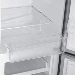 Kühlschrank mit Gefrierer 260L silbergrau