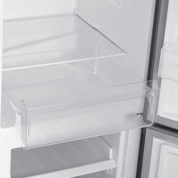 Kühlschrank mit Gefrierer 260L silbergrau