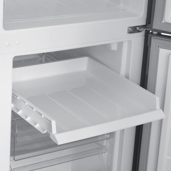 Kühlschrank mit Gefrierer 260L silbergrau