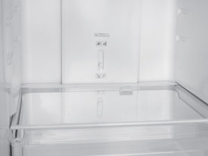 Kühlschrank mit Gefrierer 320L silbergrau