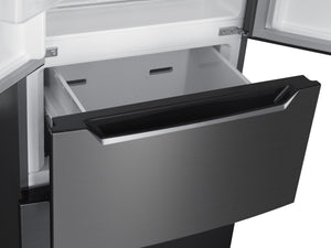 Kühlschrank mit Gefrierer 320L silbergrau