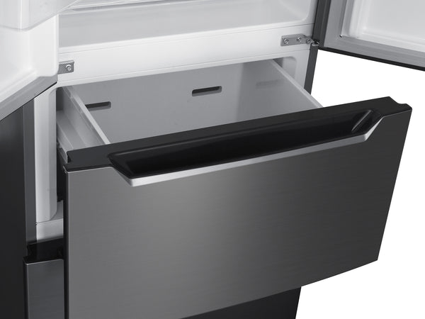 Kühlschrank mit Gefrierer 320L silbergrau