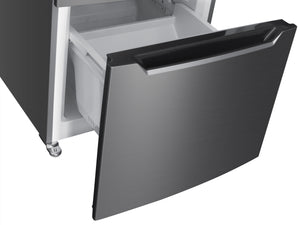 Kühlschrank mit Gefrierer 320L silbergrau