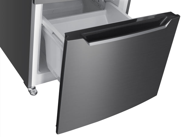 Kühlschrank mit Gefrierer 320L silbergrau