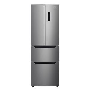 Kühlschrank mit Gefrierer 320L silbergrau
