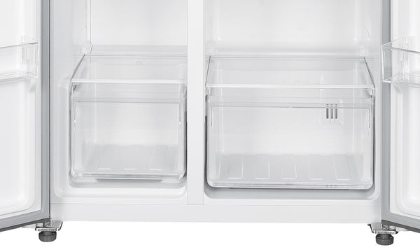 Kühlschrank mit Gefrierer 532L grau