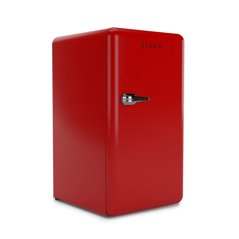 Kühlschrank mit Gefrierfach 90L rot