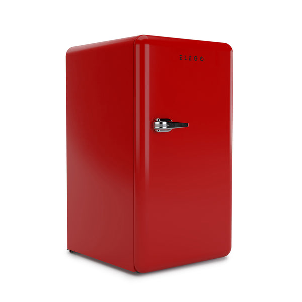 Kühlschrank mit Gefrierfach 90L rot