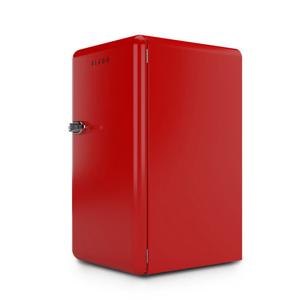Kühlschrank mit Gefrierfach 90L rot