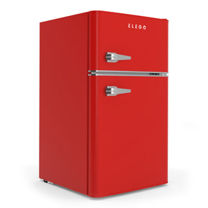 Kühlschrank mit Gefrierfach HOLO 90L rot