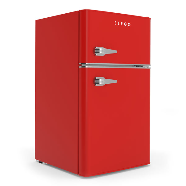 Kühlschrank mit Gefrierfach HOLO 90L rot
