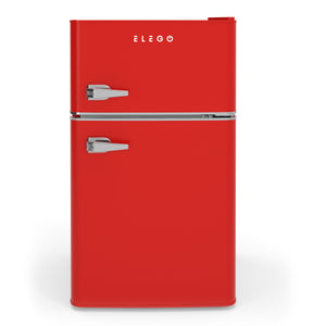 Kühlschrank mit Gefrierfach HOLO 90L rot