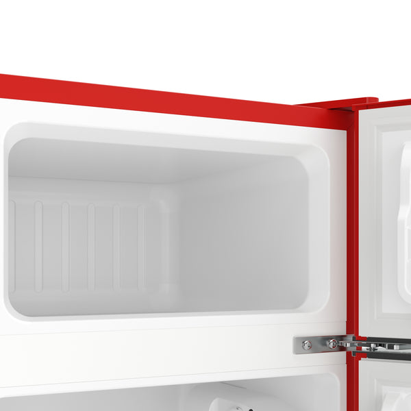 Kühlschrank mit Gefrierfach HOLO 90L rot