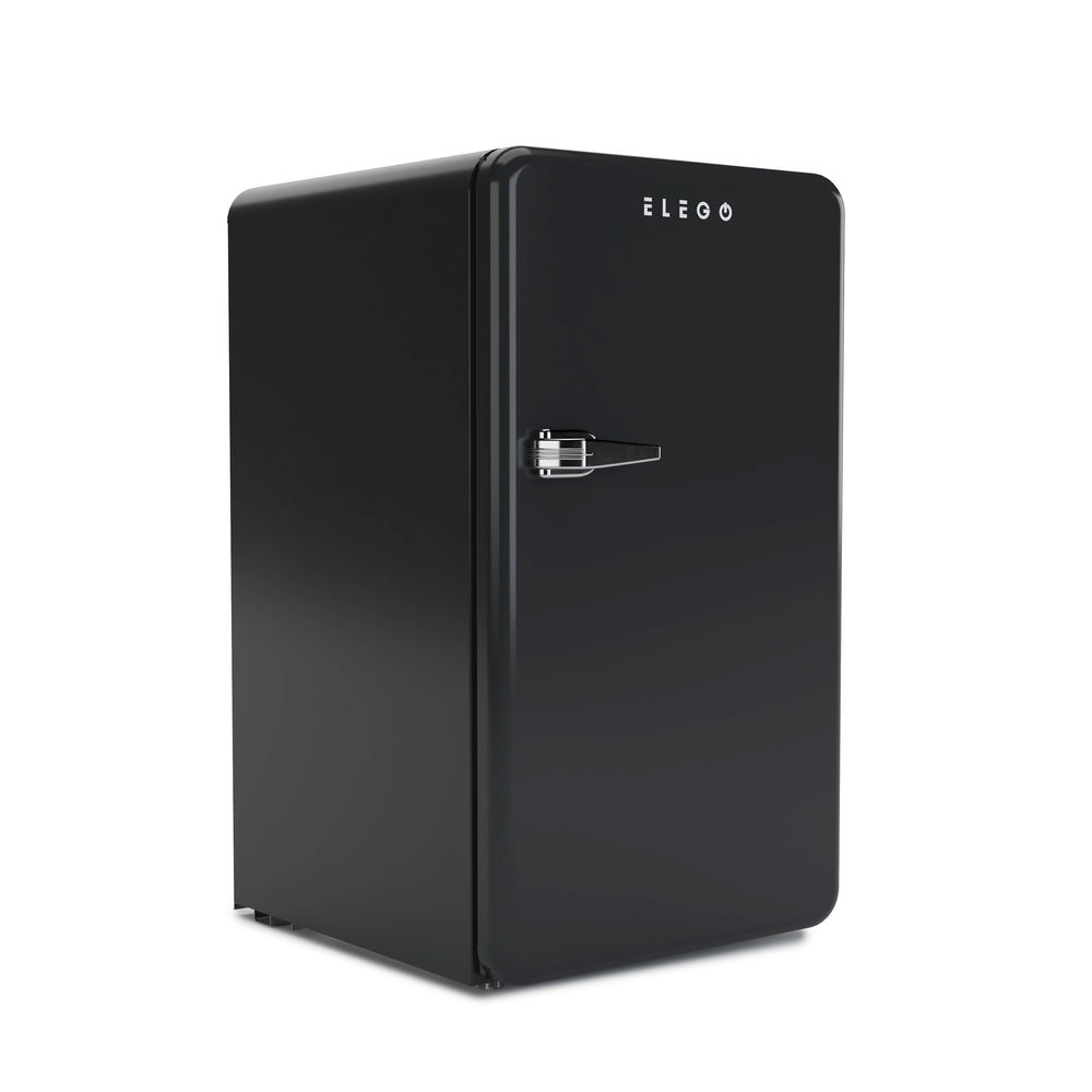 Kühlschrank mit Gefrierfach Retro 90L schwarz