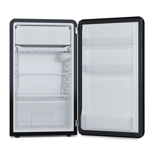 Kühlschrank mit Gefrierfach Retro 90L schwarz