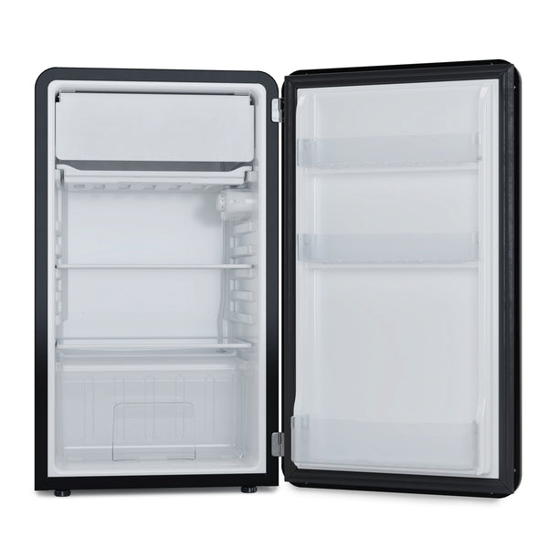 Kühlschrank mit Gefrierfach Retro 90L schwarz