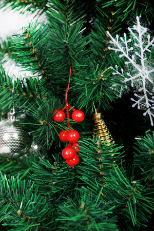 Künstlicher Weihnachtsbaum 180 cm mit Weihnachtsschmuck