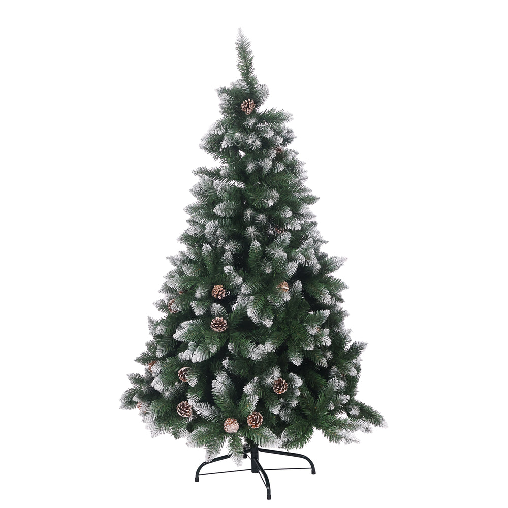 Albero di Natale artificiale con neve, 150 cm