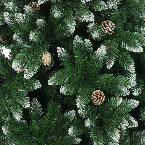 Künstlicher Weihnachtsbaum mit Schnee 150 cm