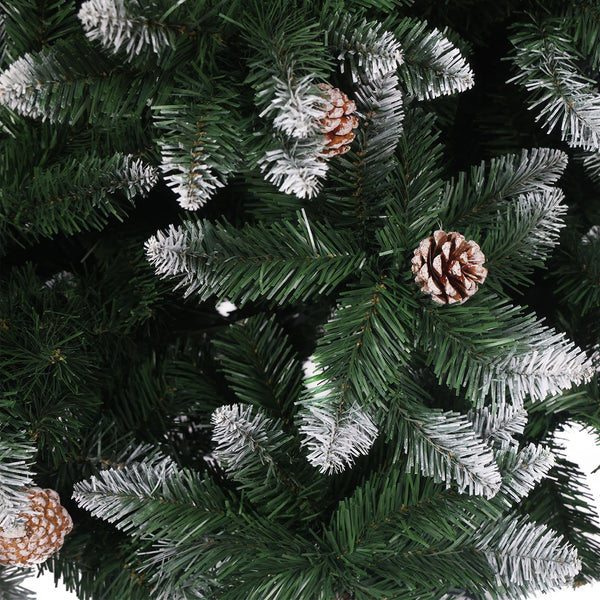 Künstlicher Weihnachtsbaum mit Schnee 150 cm