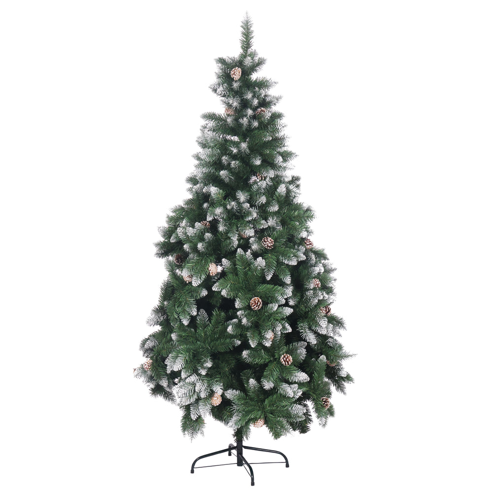 Albero di Natale artificiale con neve, 180 cm
