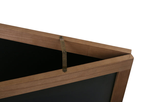 Cartello stradale con lavagna, 102 x 56 cm, marrone