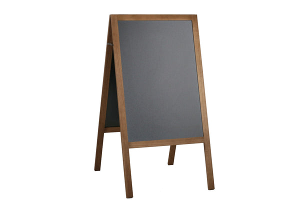 Cartello stradale con lavagna, 102 x 56 cm, marrone