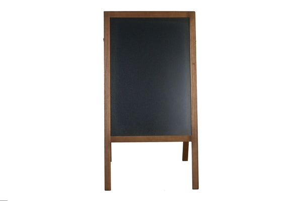 Cartello stradale con lavagna, 102 x 56 cm, marrone