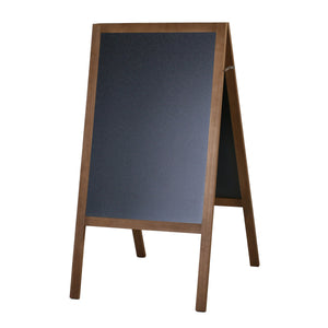 Cartello stradale con lavagna, 102 x 56 cm, marrone