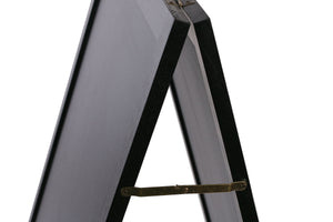 Cartello stradale con lavagna, 118 x 61 cm, nero