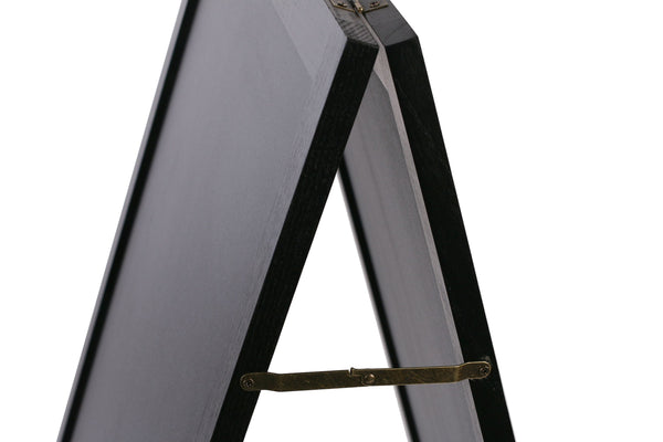 Cartello stradale con lavagna, 118 x 61 cm, nero