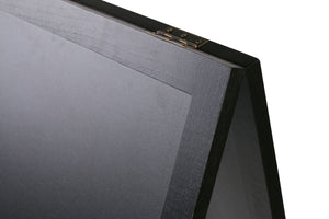 Cartello stradale con lavagna, 118 x 61 cm, nero