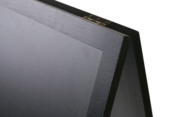 Cartello stradale con lavagna, 118 x 61 cm, nero