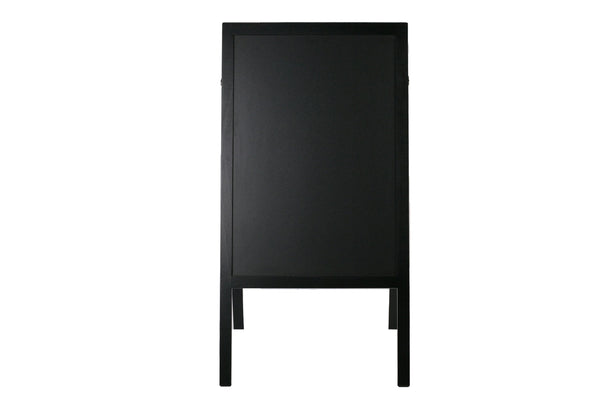Cartello stradale con lavagna, 118 x 61 cm, nero