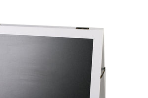 Cartello stradale con lavagna, 118 x 61 cm, bianco