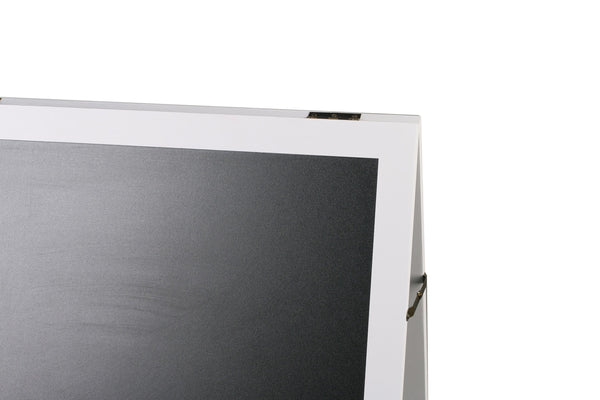 Cartello stradale con lavagna, 118 x 61 cm, bianco