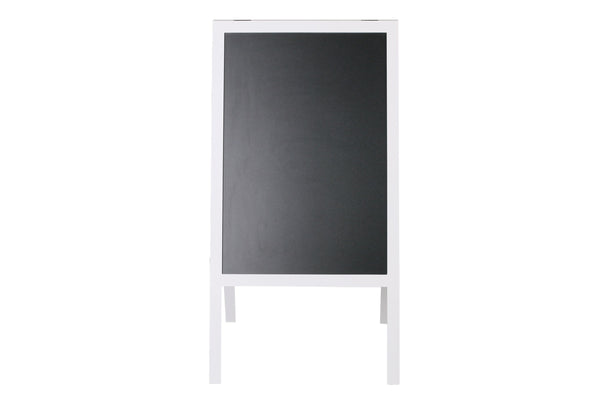 Cartello stradale con lavagna, 118 x 61 cm, bianco