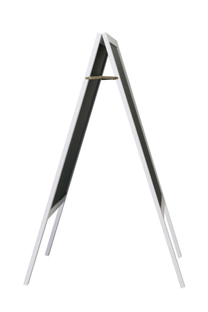 Cartello stradale con lavagna, 118 x 61 cm, bianco