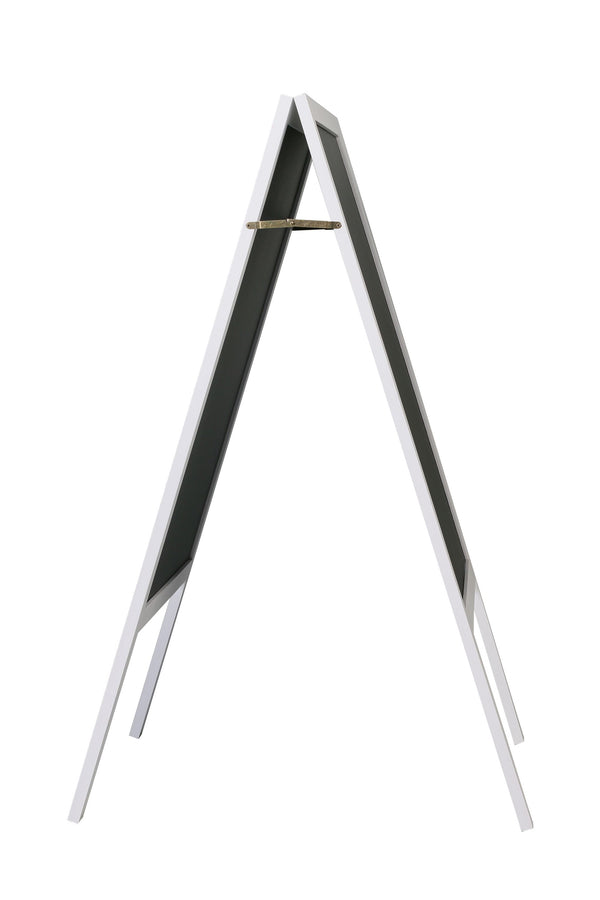 Cartello stradale con lavagna, 118 x 61 cm, bianco
