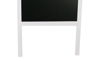 Cartello stradale con lavagna, 118 x 61 cm, bianco