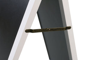 Cartello stradale con lavagna, 118 x 61 cm, bianco