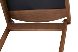 Cartello da marciapiede con lavagna e mensola, 110 x 41 cm, marrone