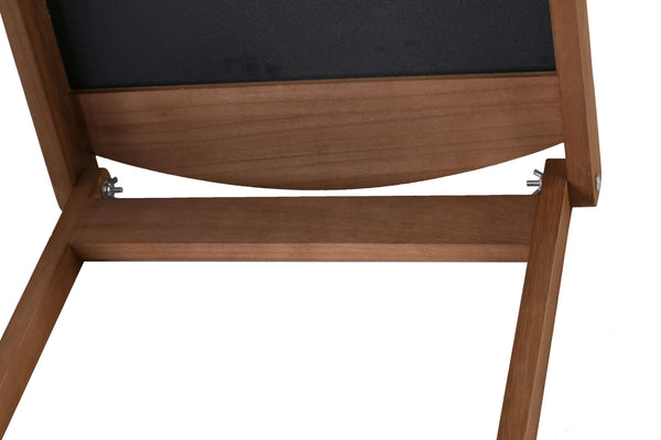 Cartello da marciapiede con lavagna e mensola, 110 x 41 cm, marrone