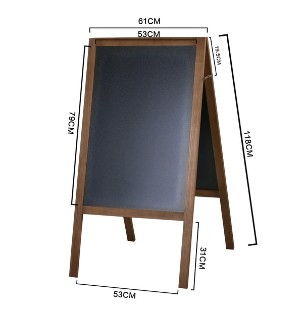 Cartello stradale, lavagna, 118 x 61 cm, marrone