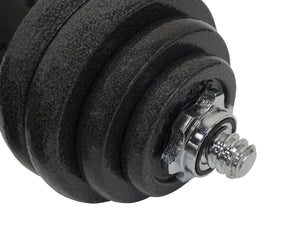 Kurzhantel 2 x 15 kg mit Verlängerungsstange